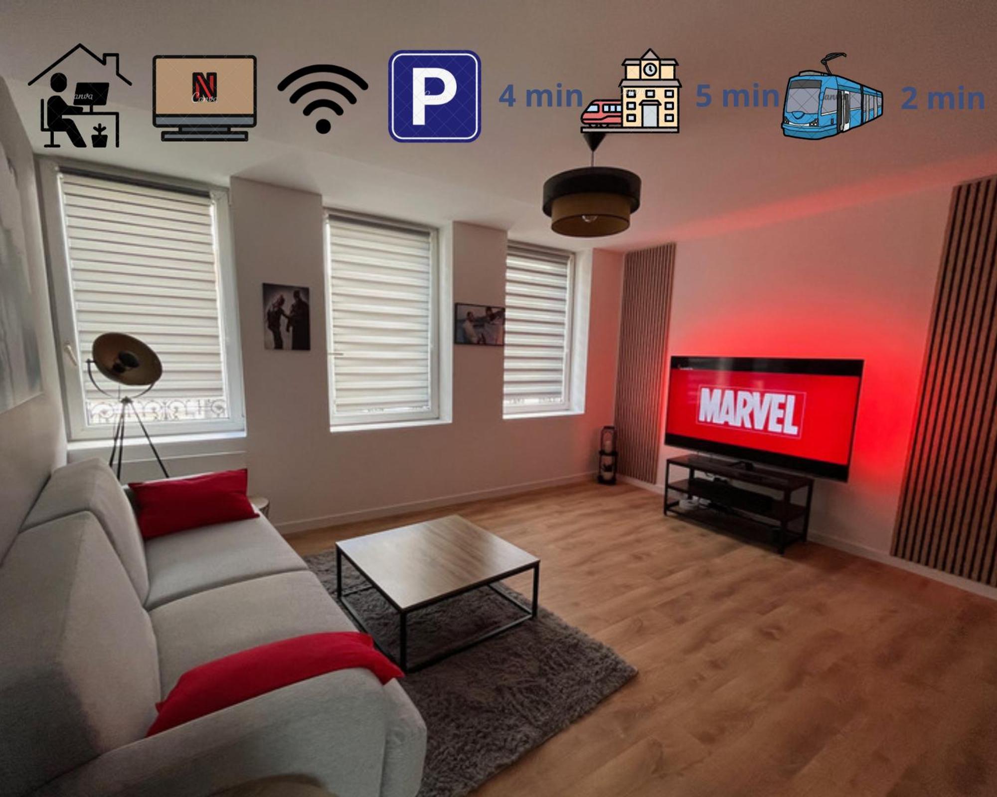 Апартаменты Voyage En Duplex En Hyper Centre Валансьен Экстерьер фото